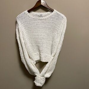 Aritzia Sunday Best Open Knit Cropped Sweater Women’s Small
